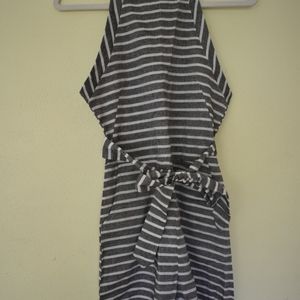 Black and White stripes romper